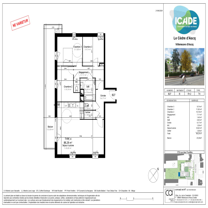 Offres de vente Appartement Villeneuve-d'Ascq (59493)